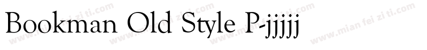 Bookman Old Style P字体转换
